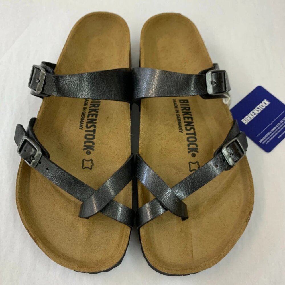 Birkenstock Mayari Graceful Licorice Birko-Flor Regular Width Sandals